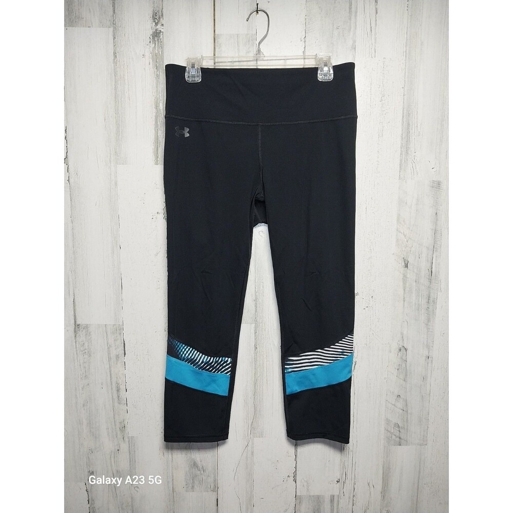 Under Armour HeatGear MFO Breathlux Crop Leggings Black Women’s Size Large